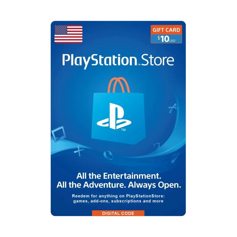 بطاقة بلايستيشن نتورك - بطاقة 10 دولار (المتجر الأمريكي)